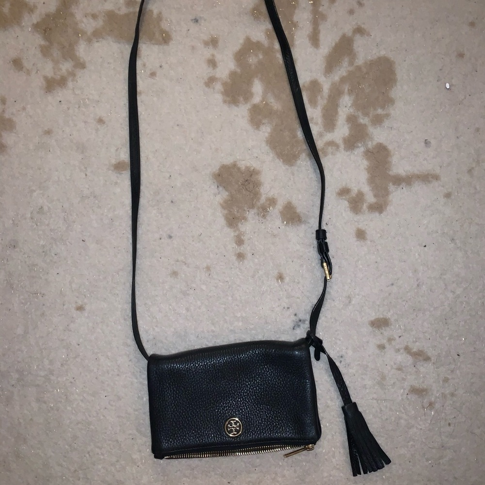 Black leather Tory Burch crossbody
